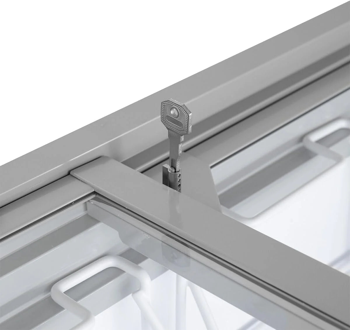 Congelador horizontal para helados GastroHero 2026, 284 litros, congelador profundo, iluminación LED, tapa de vidrio corrediza, ruedas. Congelador comercial para venta de helados, – 18 °C, quiosco de catering.