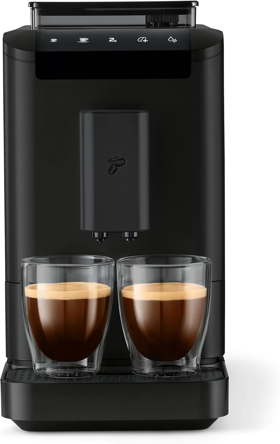 Cafetera automática Tchibo Esperto2 Caffè 2026 con función para 2 tazas (café crema y espresso), color negro granito. INCLUYE un kit de degustación de café GRATIS.