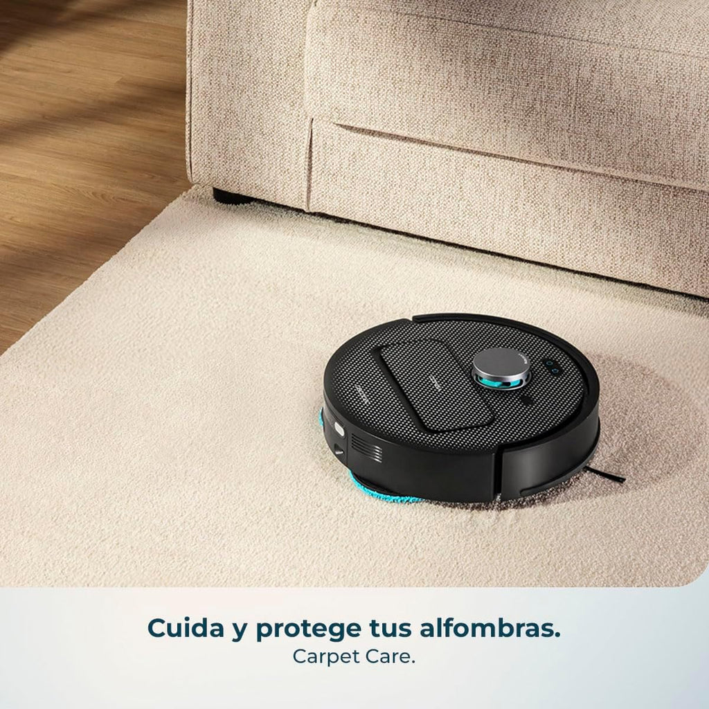 2026 Cecotec Robot Aspirador y Friegasuelos con Base de Autovaciado y App Conga X50 X – Treme. Navegación Láser, Mapeo Interactivo, 15000Pa, Autonomía 240mins, Mopas Elevables, Base con 3 Depósitos