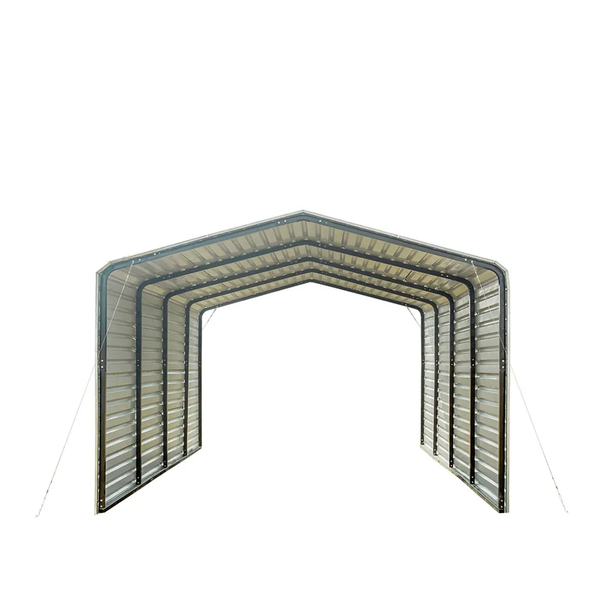 2026 CP1220F 12' x 20' All-Steel Carport with Enclosed Sides