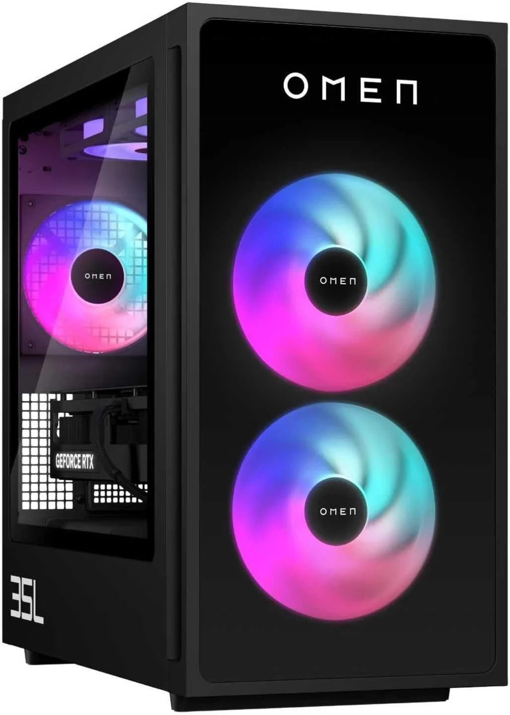 HP Ordenador sobremesa Gaming OMEN 35L GT16-0067ns (Procesador AMD Ryzen 7 8700F, 32GB RAM DDR5, 1TB SSD PCIe Gen4, NVIDIA GeForce RTX 5070 12GB, FreeDOS) - Negro 2026