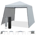 2026 GVN Patio 10x10FT Instant Pop-up Canopy Folding Tent with Sidewalls and Awnings Outdoor-Gray, Full Waterproof Outdoor Party Event Tents for Outside Party Waterproof Tent BBQ Shelter