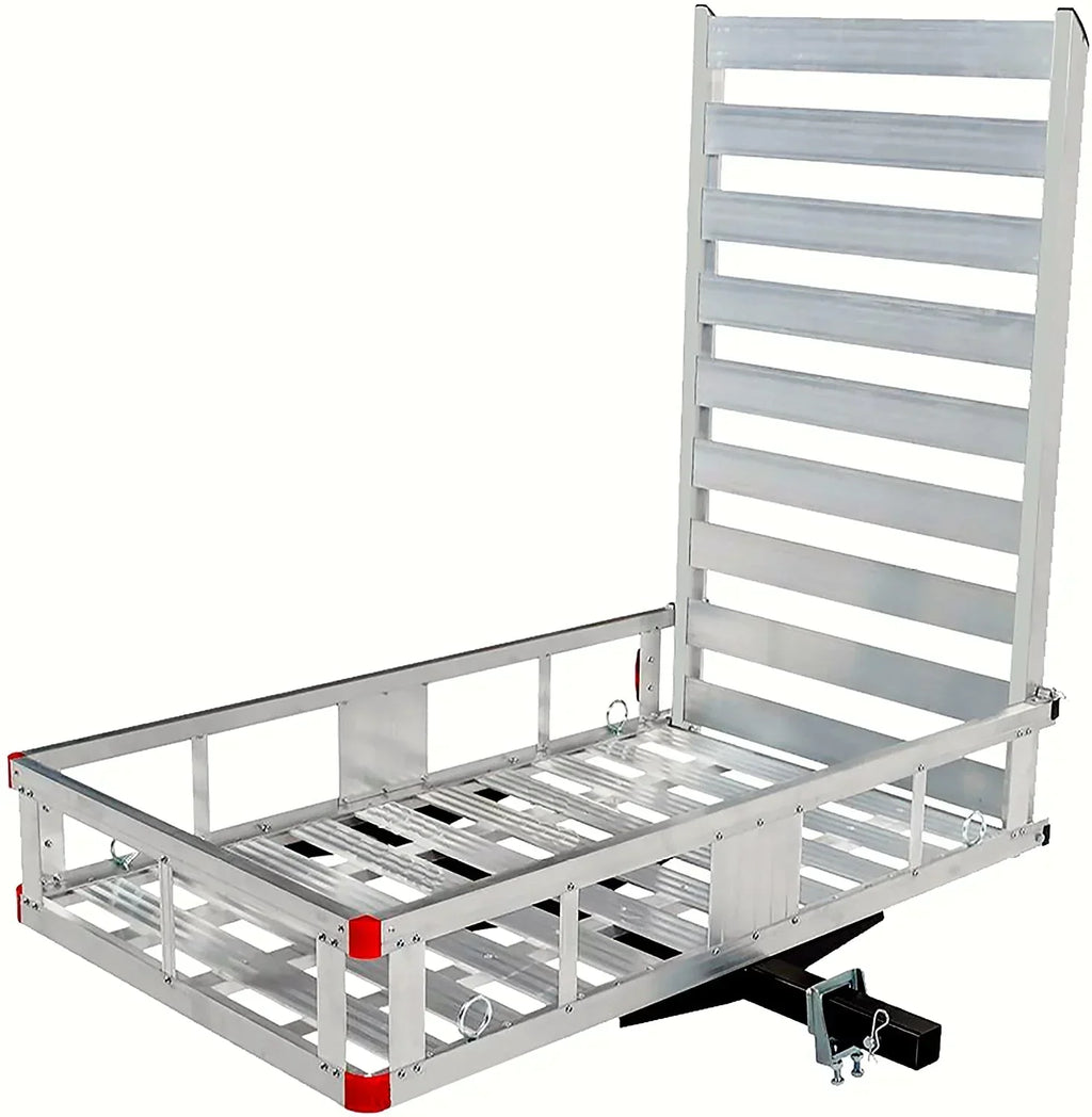2026 80779 Aluminum Hitch Mount Cargo Carrier with 47′′ Long Ramp, 1 Pack