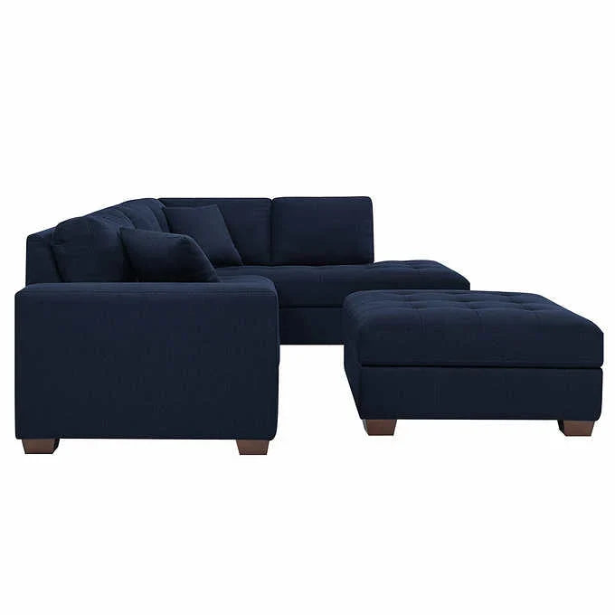 2026 Thomasville Tisdale Fabric Sectional with Storage Ottoman