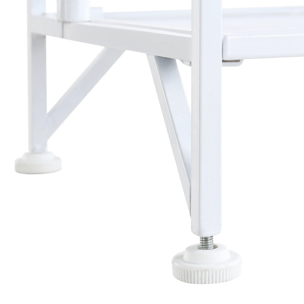 2026 Xtra Storage Wide Folding Shelves w/Three Deluxe Extensions in White Metal