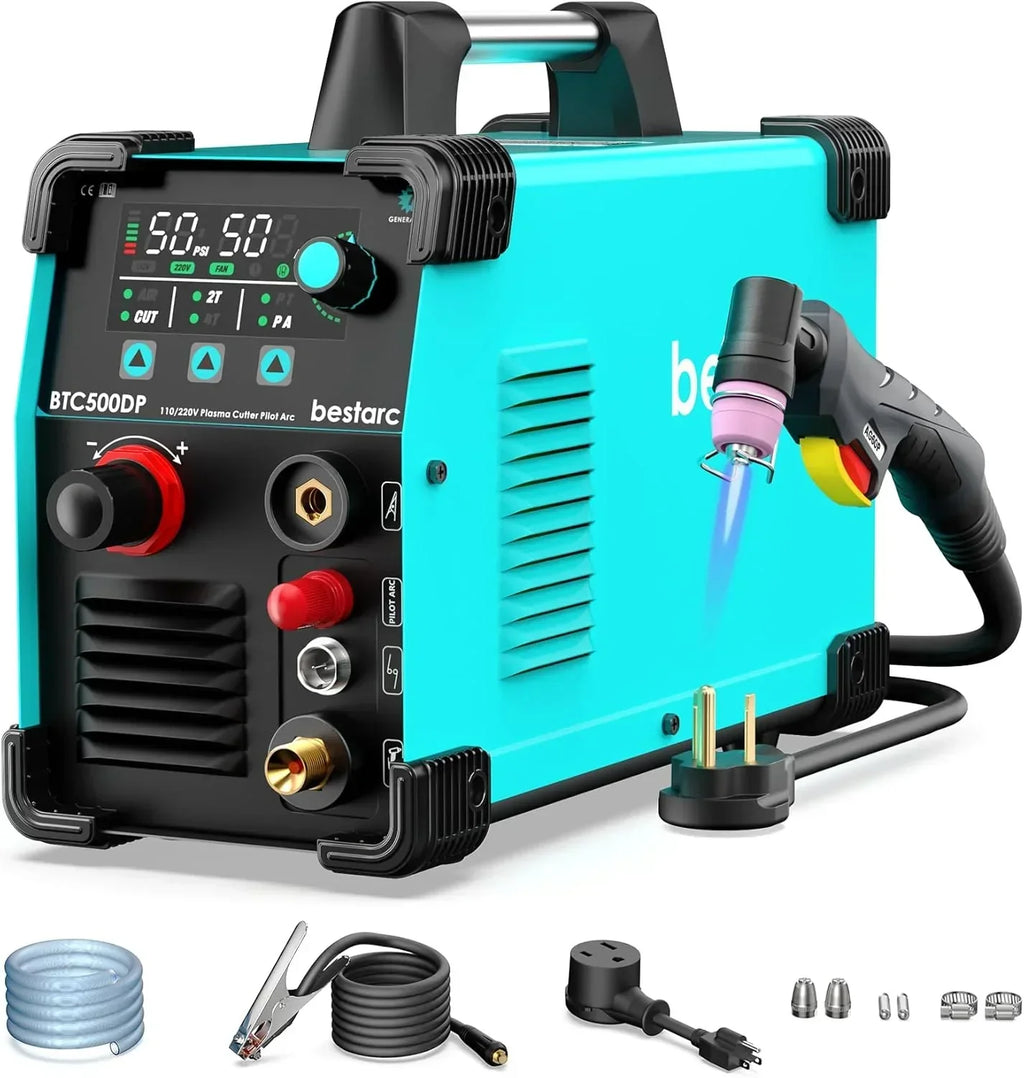 2026 BTC500DP 7th Gen 50A Plasma Cutter, Dual Voltage 110/220V, Digital Display