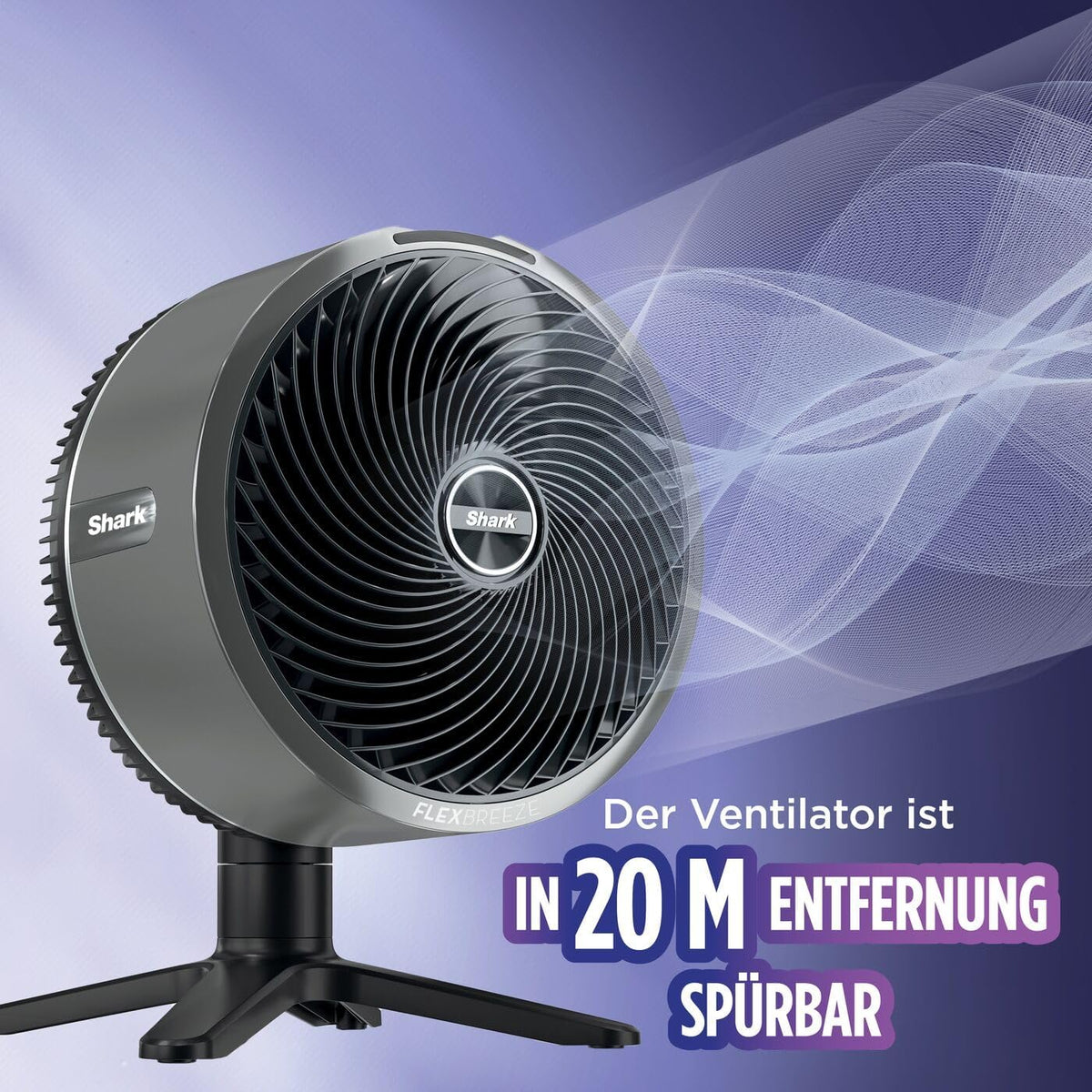 Ventilador Shark FlexBreeze 2026, ventilador híbrido silencioso (con cable e inalámbrico), portátil, para uso en interiores y exteriores, resistente a los rayos UV y al agua, ultra potente, ultra silencioso, blanco FA220EU