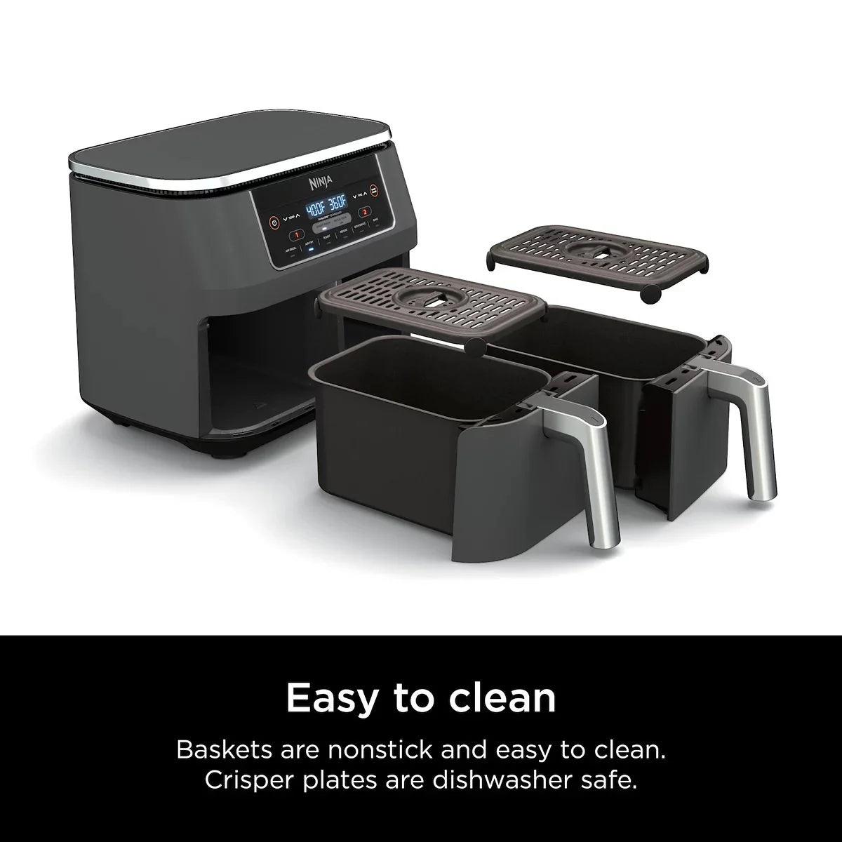 2026 Ninja Foodi 8 qt. Original Dualzone, 2-Basket Air Fryer with 6 Functions