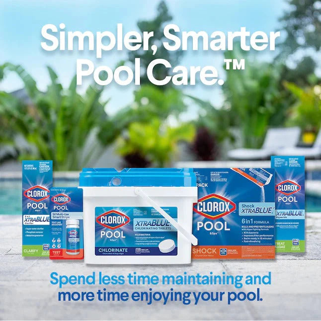 2026 Clorox Pool&Spa XtraBlue 3 in Long Lasting Chlorinating Tablets 35-lb Bucket 3-in Pool Chlorine Tabs