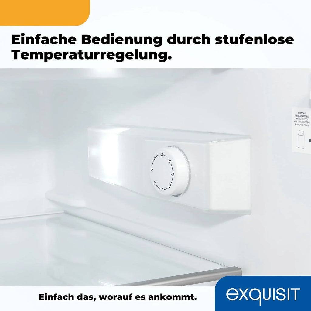 Refrigerador Exquisit 2026 con compartimento congelador, 120 litros, congelador de 4 estrellas, refrigerador independiente, KS516 – 4 – H – 010D Blanco