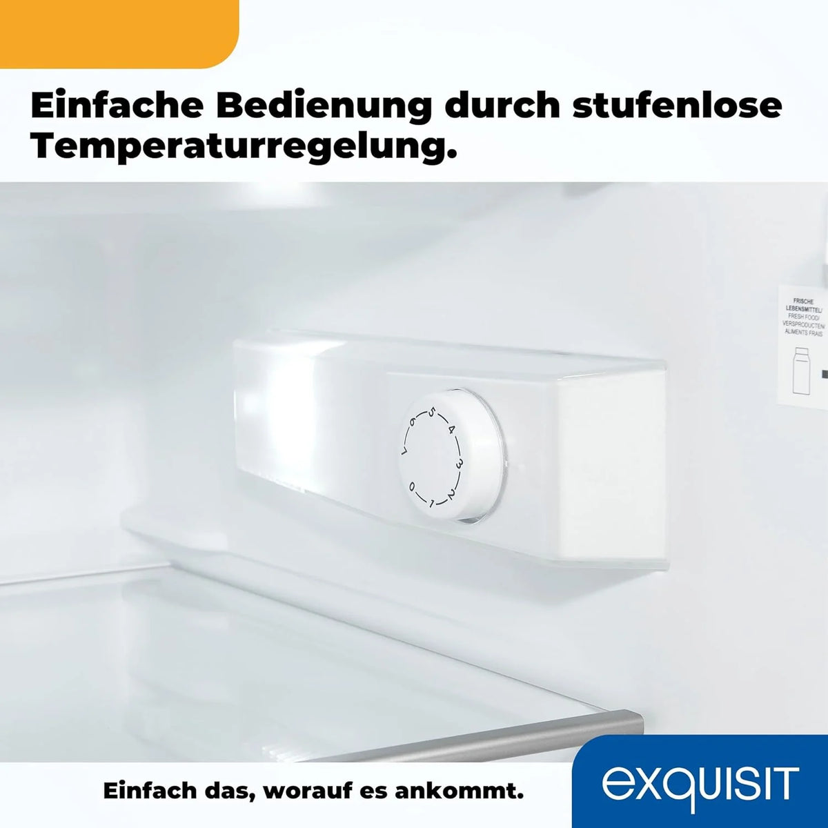 Refrigerador Exquisit 2026 con compartimento congelador, 120 litros, congelador de 4 estrellas, refrigerador independiente, KS516 – 4 – H – 010D Blanco