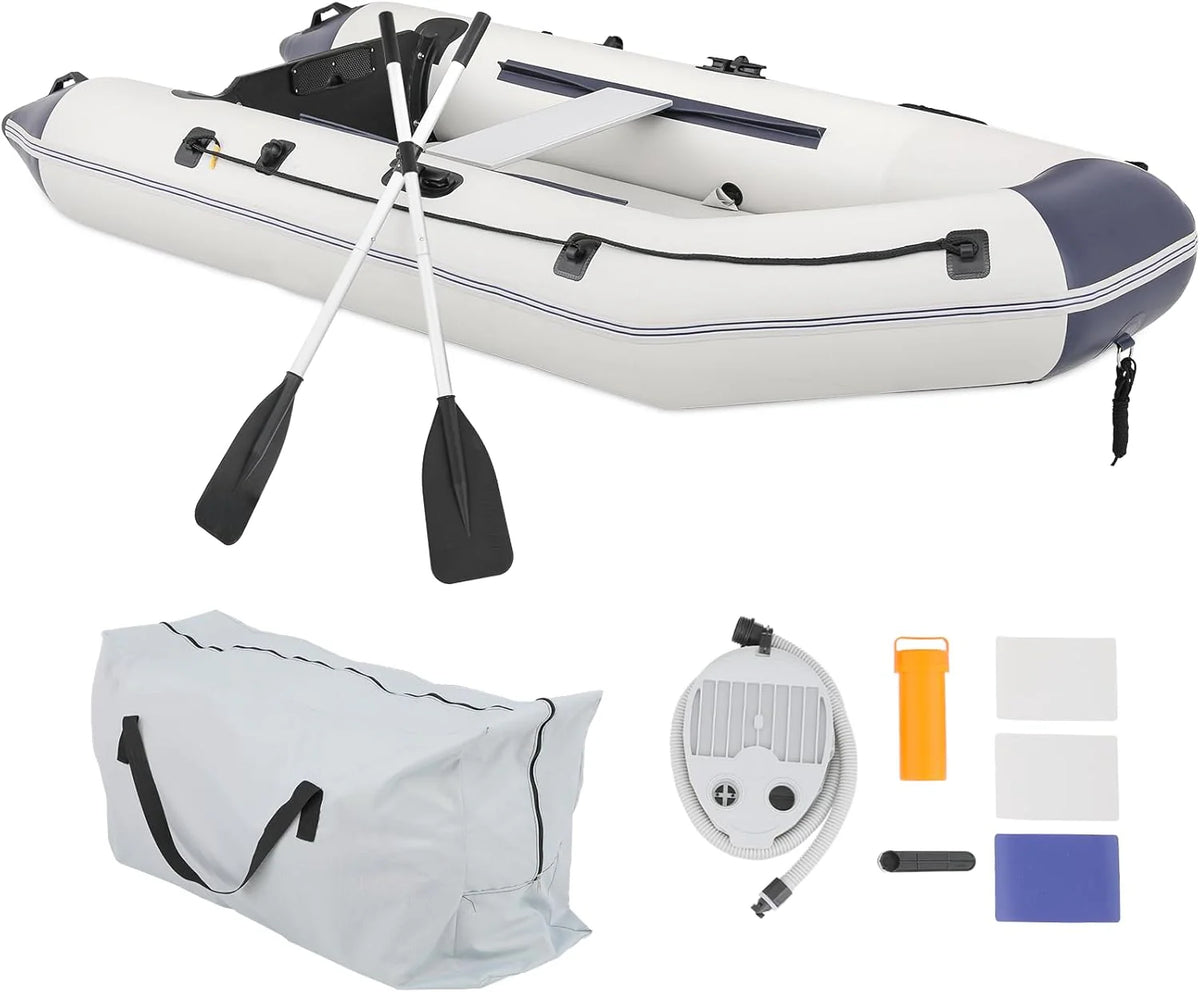 2026 Person Inflatable Boat(oars Included), Inflatable Raft for Water Sports Quick Inflation & Deflation