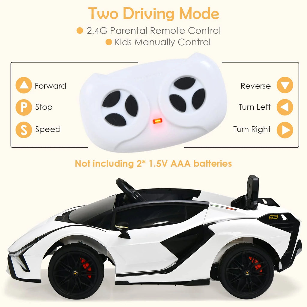 Lamborghini Licenciado Eléctrico con Suspensión y Bluetooth 2026