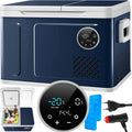 Nevera portátil KESSER 2026 con compresor, 2 en 1, doble zona de refrigeración y congelación, con congelador eléctrico, 2 acumuladores de frío y control táctil LED | Refrigerador con capacidad de enfriamiento hasta – 20 °C para camping, coche y