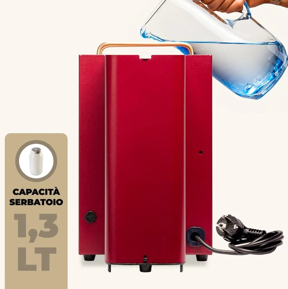 Cafetera Faber PRO Total Deluxe 2026, fabricada en latón, con papel ESE de 44 mm y capacidad de 1,3 litros (blanca).