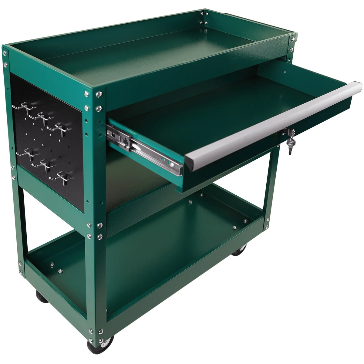 2026 DUOSONG 5-Drawer Rolling Tool Chest, High Capacity Tool Storage Cabinet W/Lockable Wheels, Adjustable Shelf & Anti-Slip Liner, Detachable Tool Box Organizer, Rolling Tool Cabinet Blue Steel Tools &