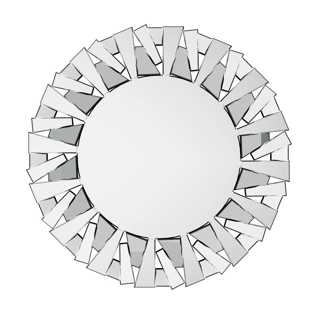 2026 32 Inch Round Decorative Wall Mirror, Glass Accent Mirror for Home Decor