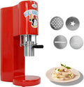 Máquina comercial de helado de espagueti 2026, 28 – 30 l/h, máquina profesional de helado de pasta con 4 formas diferentes de pasta, para hostelería y heladerías (Rojo)