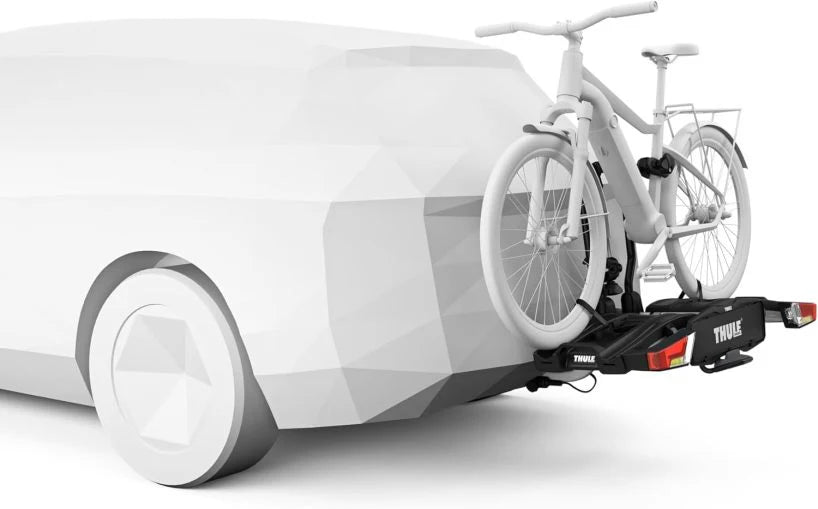 2026 Thule EasyFold XT bike rack for towbar, 2 bikes, silver
