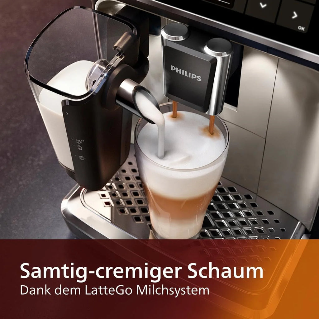 Cafetera automática Philips Serie 5400 (modelo 2026): disfrute de 12 bebidas, limpieza rápida LatteGo, pantalla TFT intuitiva, ajustes de café personalizables y un diseño de cocina de primera calidad (EP5441/50).