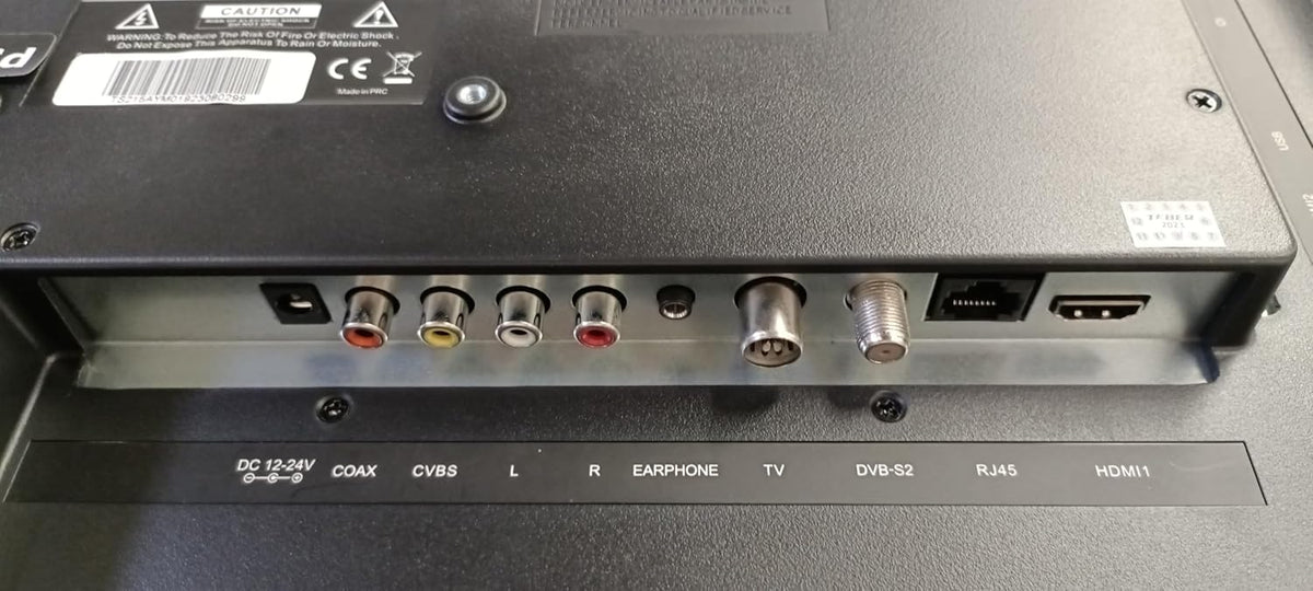 2026 Televisor Smart TV de 22 Pulgadas. con Adaptador de 12v y 230v. Android. Full HD. DVB – S2/C/T2/T. para autocaravanas, Campers, viviendas, caravanas, Barcos. (22 Pulgadas)