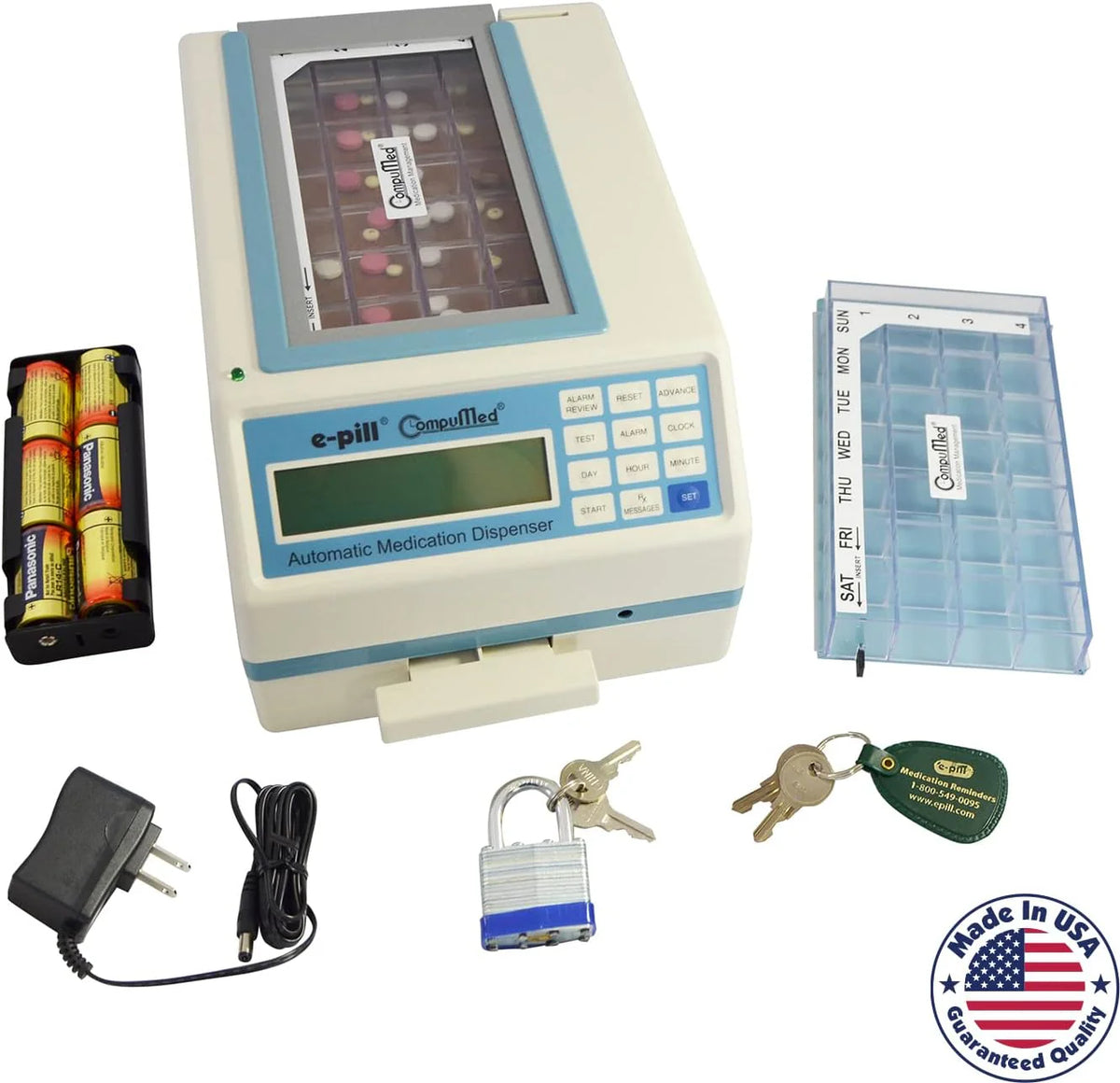 2026 Compumed - Tamper Resistant Automatic Pill Dispenser - AC Powered