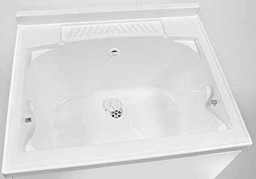2026 Mabel srl Mueble lavadero con bañera y tabla, 60 x 50 x 82 cm