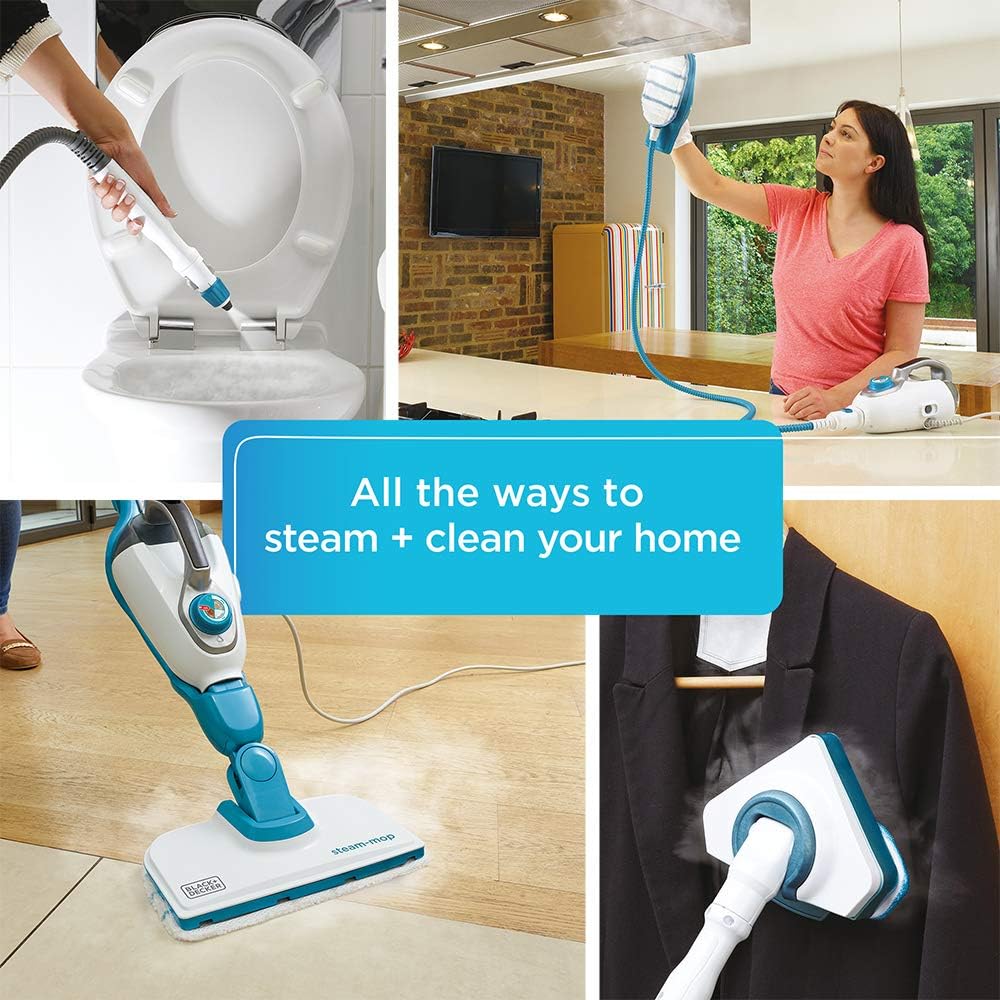 2026 7-in-1 steam mop with steam gloves and handheld steam device
