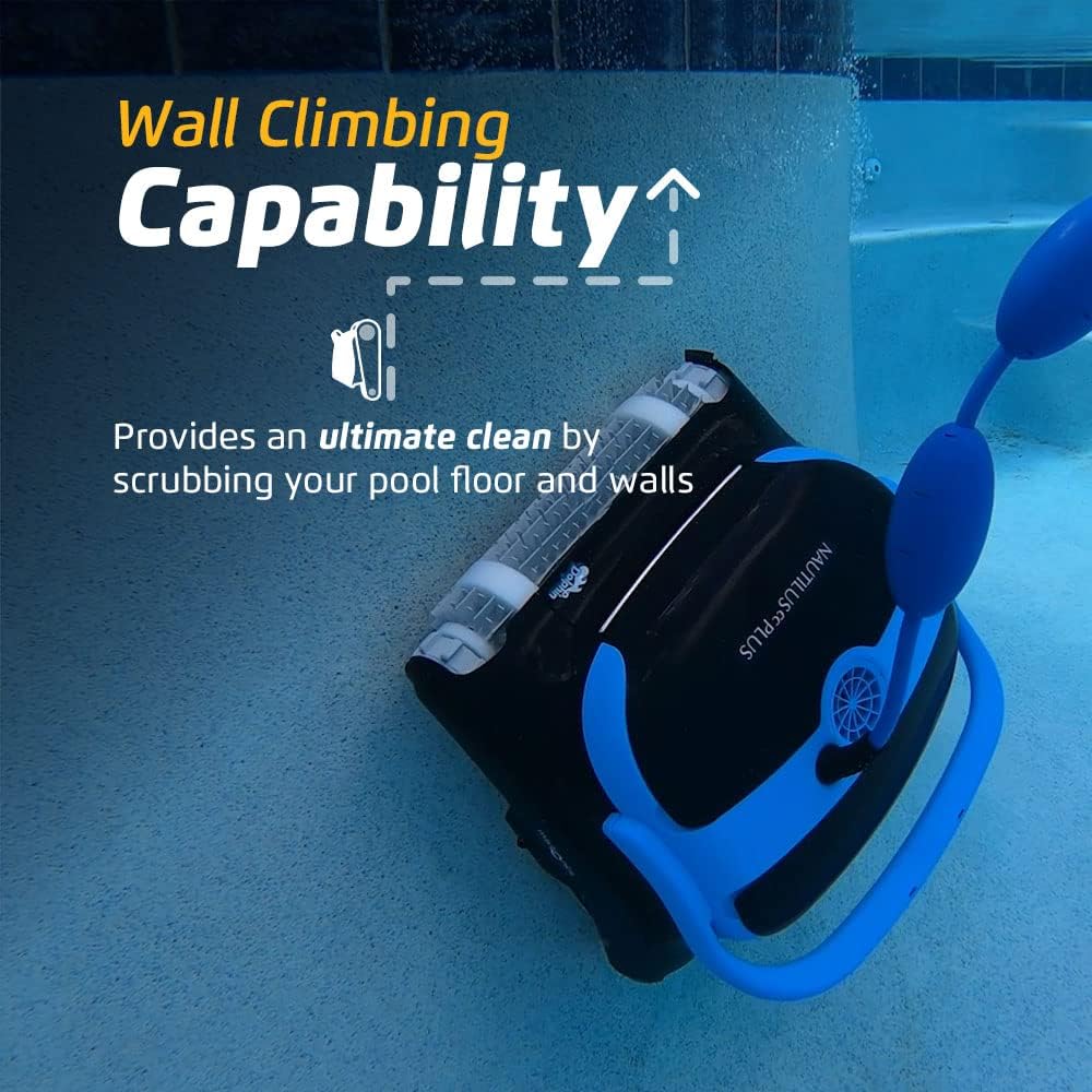 2026 Wi-fi Automatic Robotic Pool Vacuum Cleaner, Always Cleaning, Never Charging, with Wall Climbing Scrubber Brush, Ideal for In-ground Pools…