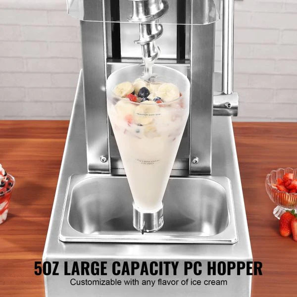 2026 Ice Cream Blender 750W High Speed Mixer 1740 Rpm 304 Stainless Steel New