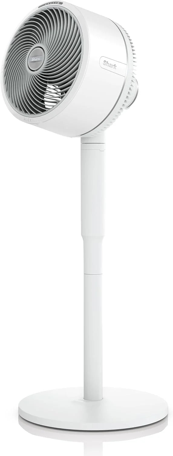 Ventilador Shark FlexBreeze 2026, ventilador híbrido silencioso (con cable e inalámbrico), portátil, para uso en interiores y exteriores, resistente a los rayos UV y al agua, ultra potente, ultra silencioso, blanco FA220EU