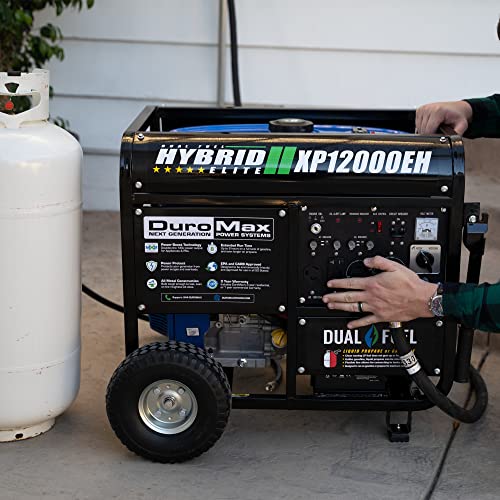 2026 XP12000EH Dual Fuel Generator – 12,000W Gas/Propane, 457cc 4-Stroke Engine, EPA/CARB Compliant