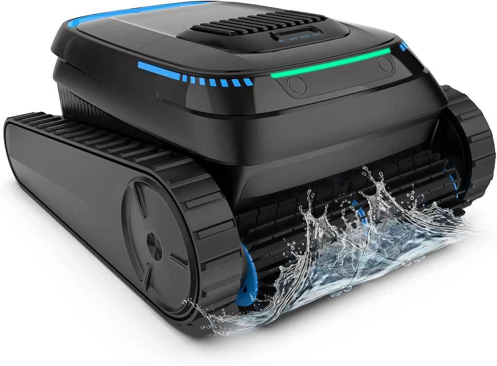2026 (Nuevo) Robot para piscinas, limpiador de piscinas inalámbrico a batería, robot para piscinas PC10 para limpieza de la línea de flotación del suelo y las paredes, potencia de succión de 18927 L/h, navegación inteligente, limpiador de piscinas