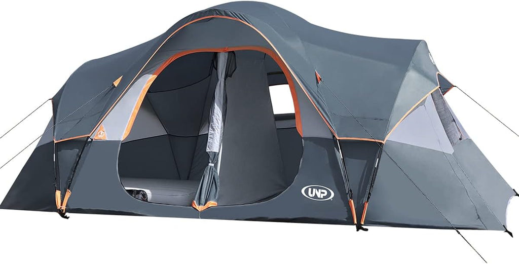 2026 Camping Tent 10-PERSON-FAMILY Tents, Parties, Music Festival Tent, Big, Easy Up, 5 Large Mesh Windows, Double Layer, 2 Room, Waterproof,…