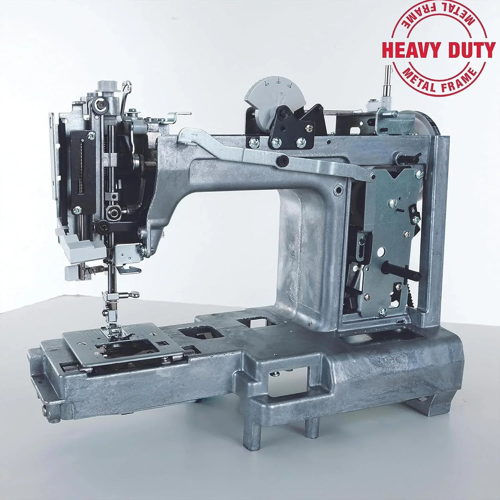 Máquina de coser mecánica Singer Heavy Duty 4432, 32 puntadas, motor potente, ojales automáticos, enhebrador automático, placa de refuerzo de acero inoxidable. 2026