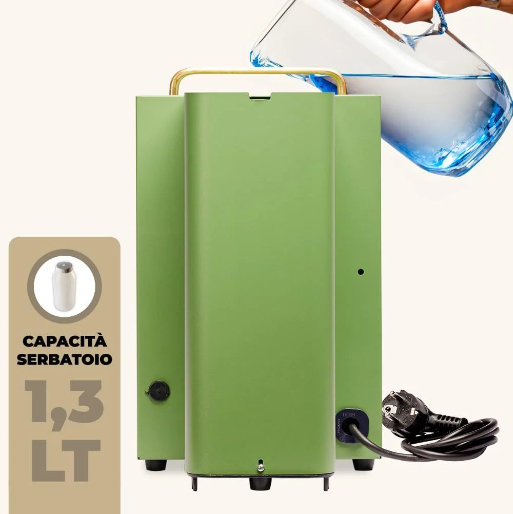 Cafetera Faber PRO Total Deluxe 2026, fabricada en latón, con papel ESE de 44 mm y capacidad de 1,3 litros (blanca).