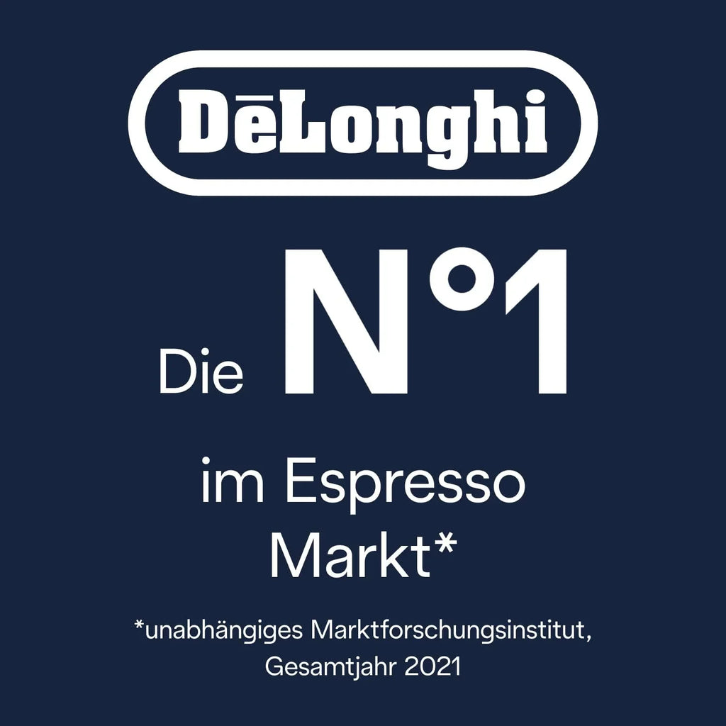 Cafetera automática De'Longhi Magnifica Evo ECAM 292.81.B (modelo 2026) con sistema de leche LatteCrema, 7 botones de selección directa para capuchino, espresso y otras especialidades de café, función para 2 tazas, color negro.