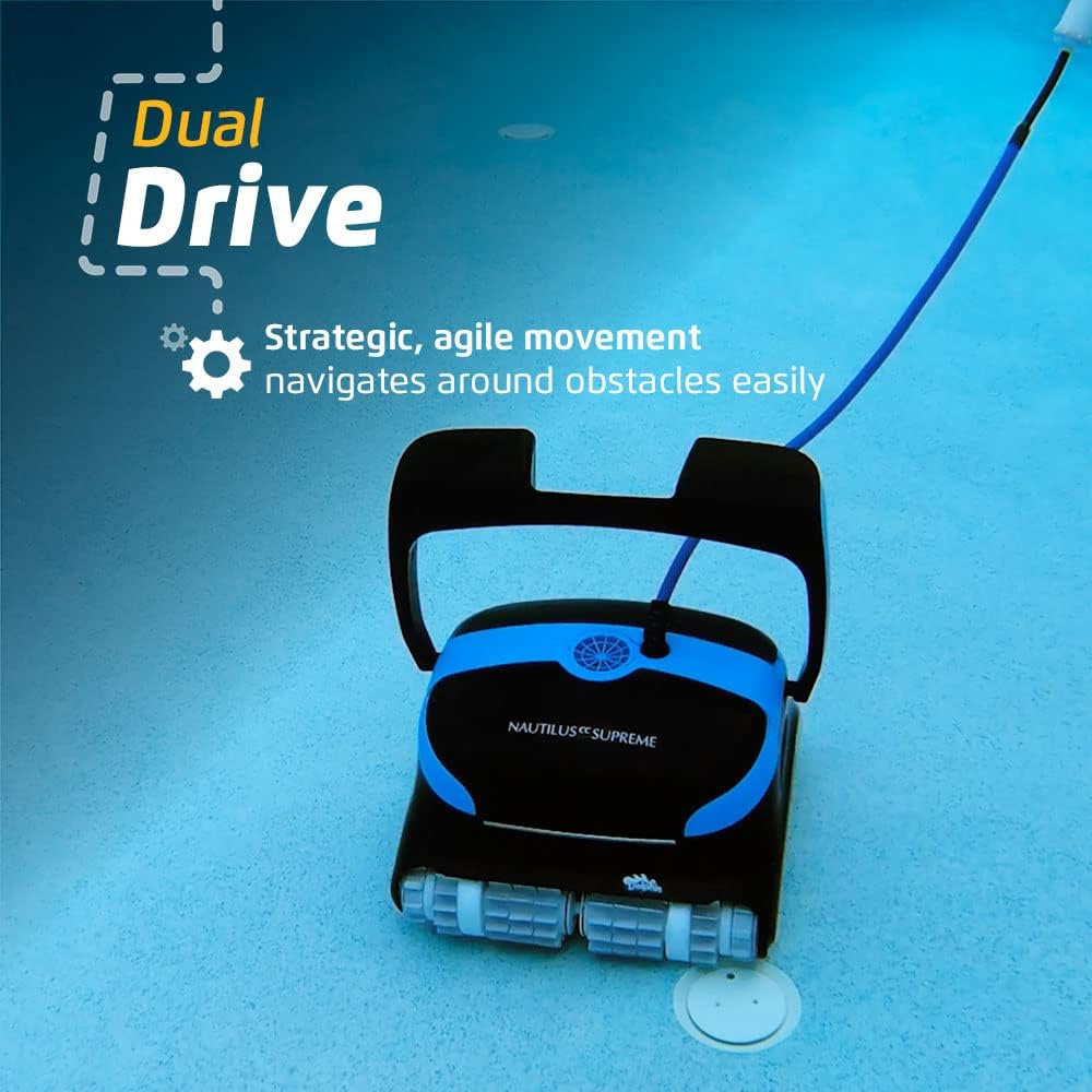 2026 Wi-fi Automatic Robotic Pool Vacuum Cleaner, Always Cleaning, Never Charging, with Wall Climbing Scrubber Brush, Ideal for In-ground Pools…