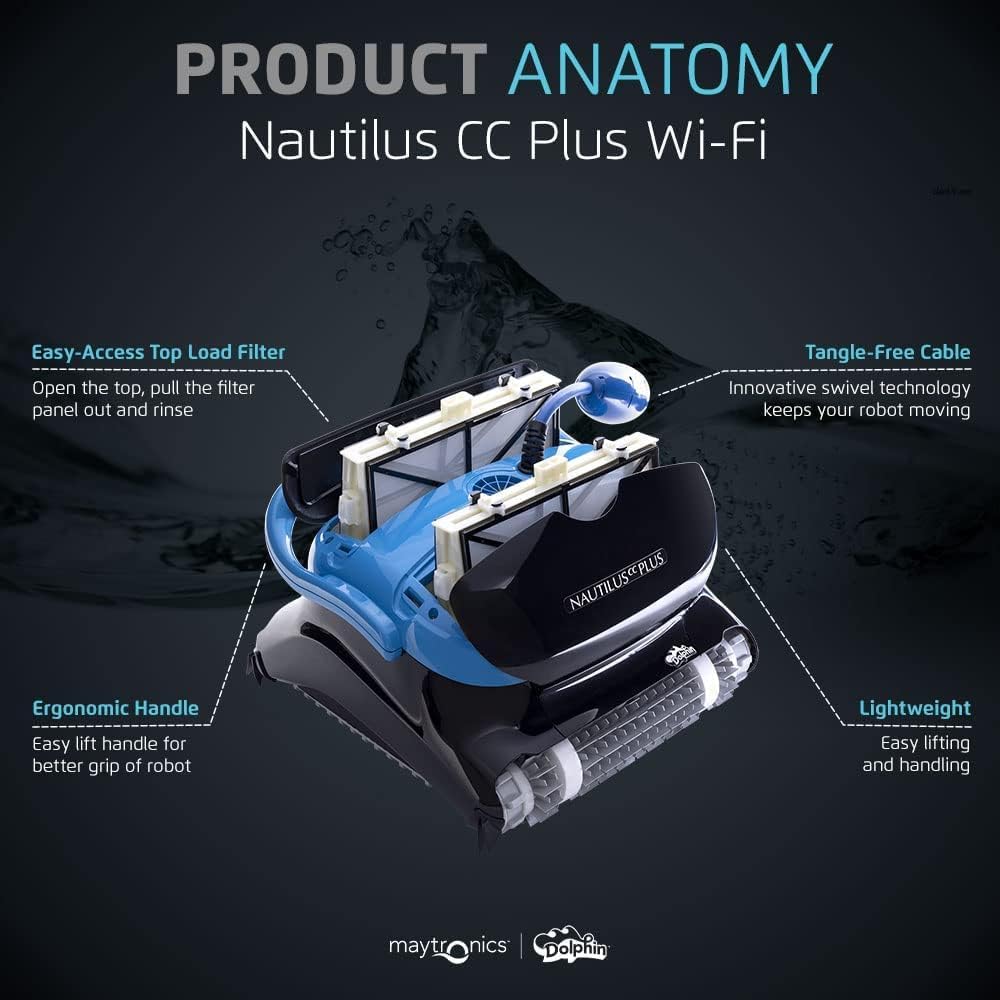 2026 Wi-fi Automatic Robotic Pool Vacuum Cleaner, Always Cleaning, Never Charging, with Wall Climbing Scrubber Brush, Ideal for In-ground Pools…