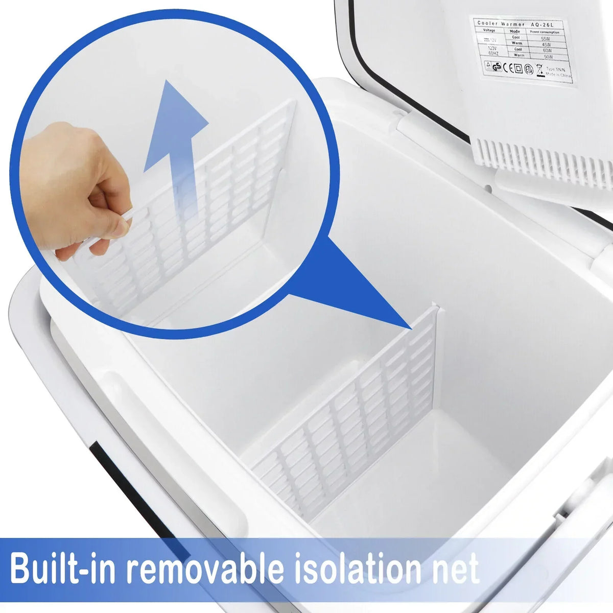 2026 Newest Portable Iceless Thermoelectric Cooler Warmer Low Noise Car Electric Refrigerator Mini Fridge for Car Travel Trip Caming