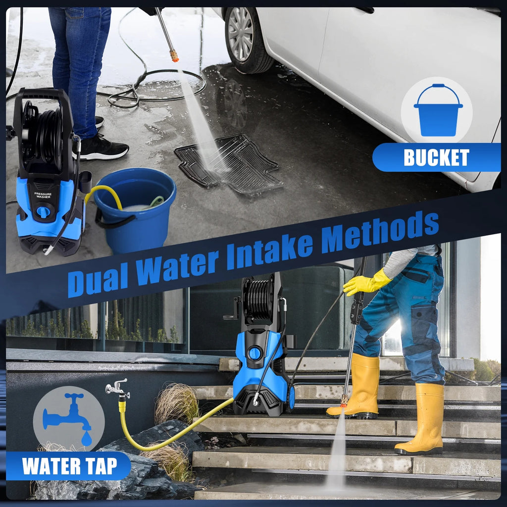 2026 HONGGE Electric High Pressure Washer Machine 3500PSI at 2.6 GPM 110V Cold, Ideal for Cleaning Decks
