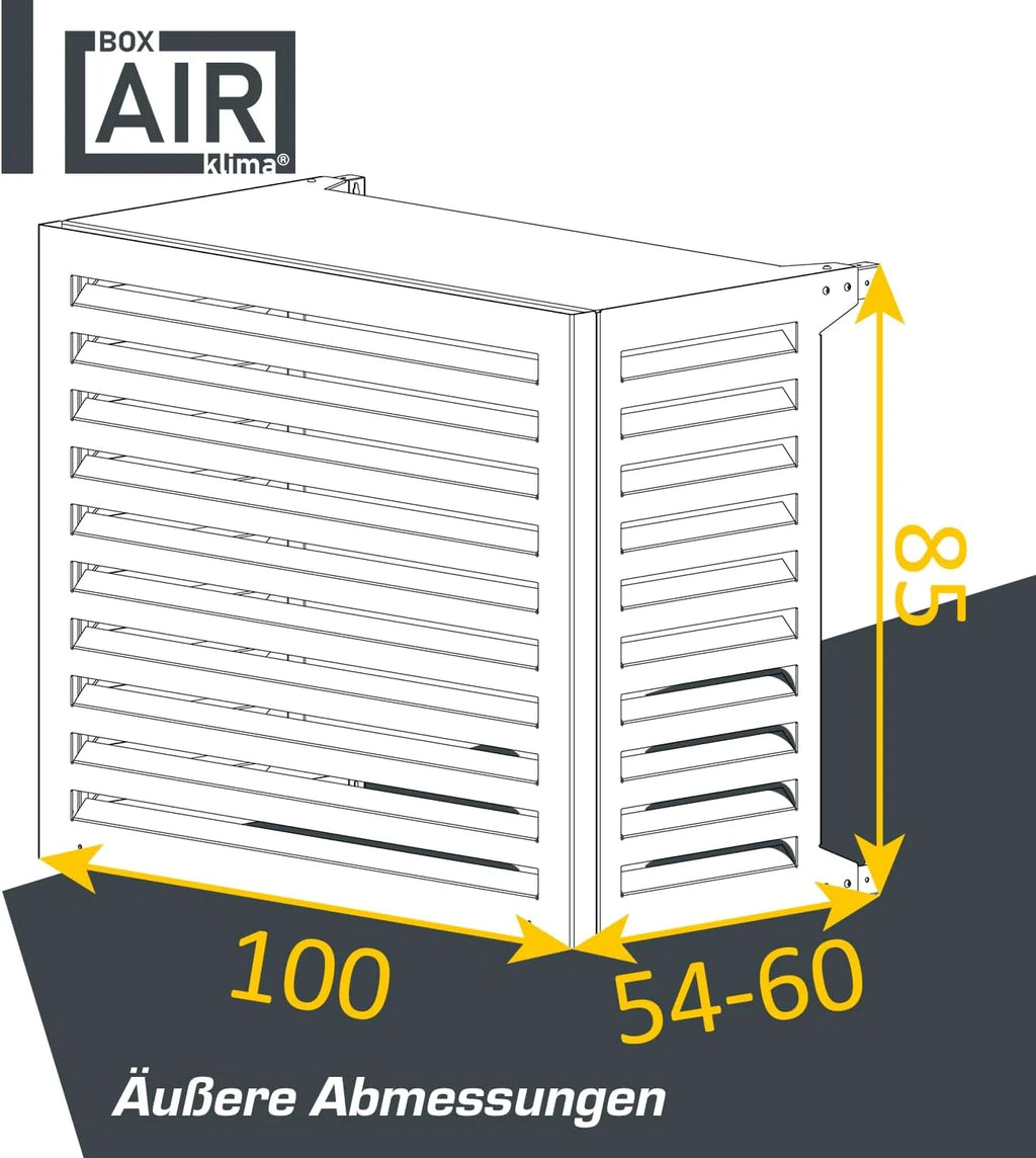 Cubierta protectora insonorizada para unidad exterior de aire acondicionado y bomba de calor (modelo 2026) – Rejilla protectora para bomba de calor – Cubierta para unidad exterior de aire acondicionado – Para aires acondicionados y bombas de calor –