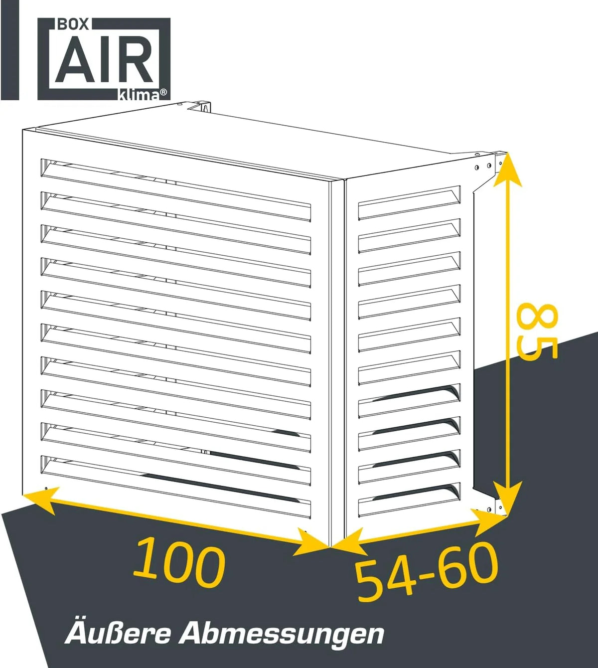 Cubierta protectora insonorizada para unidad exterior de aire acondicionado y bomba de calor (modelo 2026) – Rejilla protectora para bomba de calor – Cubierta para unidad exterior de aire acondicionado – Para aires acondicionados y bombas de calor –