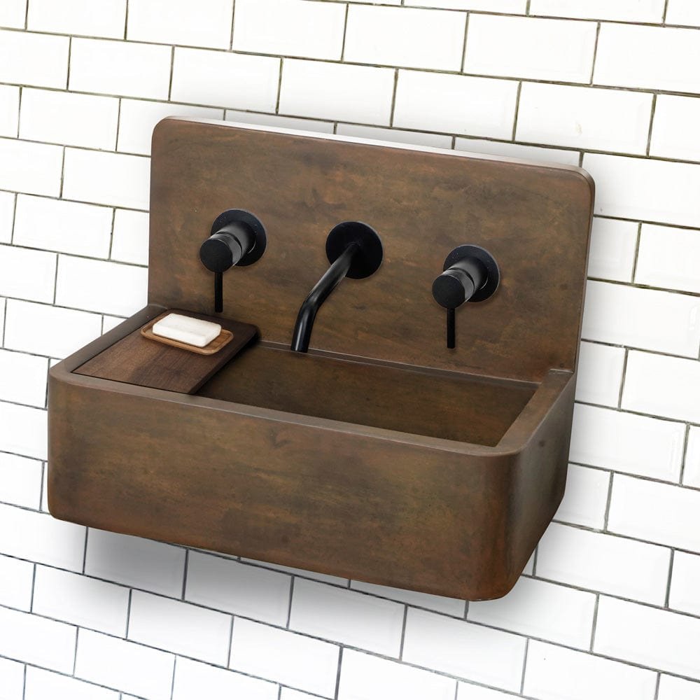 Rectangular Concrete Bathroom Sink