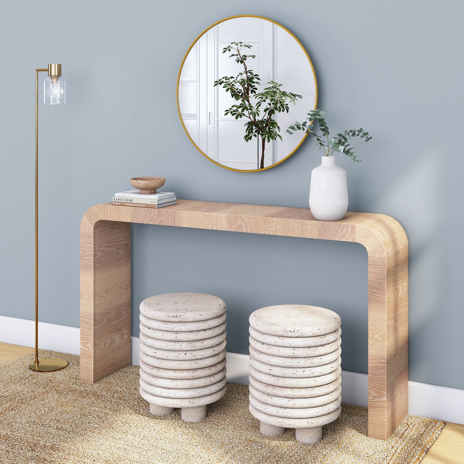 Contemporary Entryway Console Table