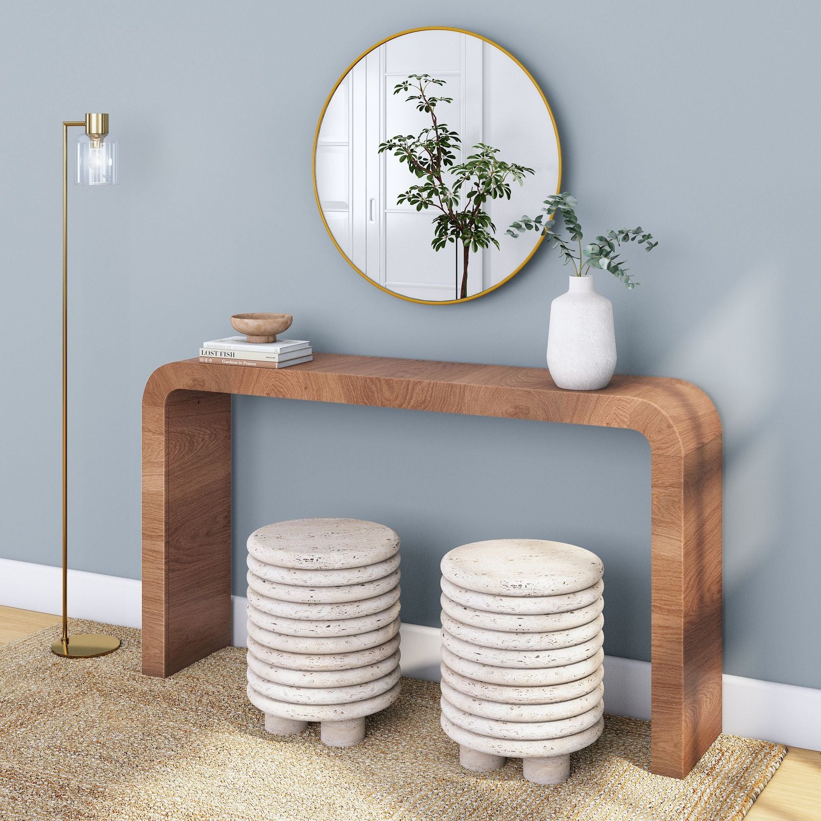 Minimal Entryway Console Table