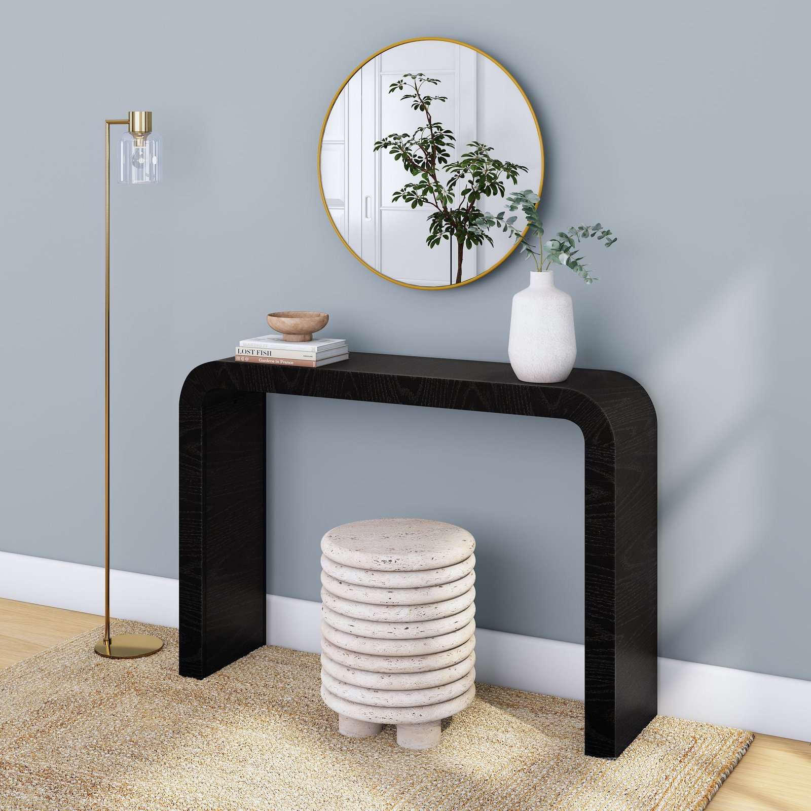 Entryway Storage Console Table
