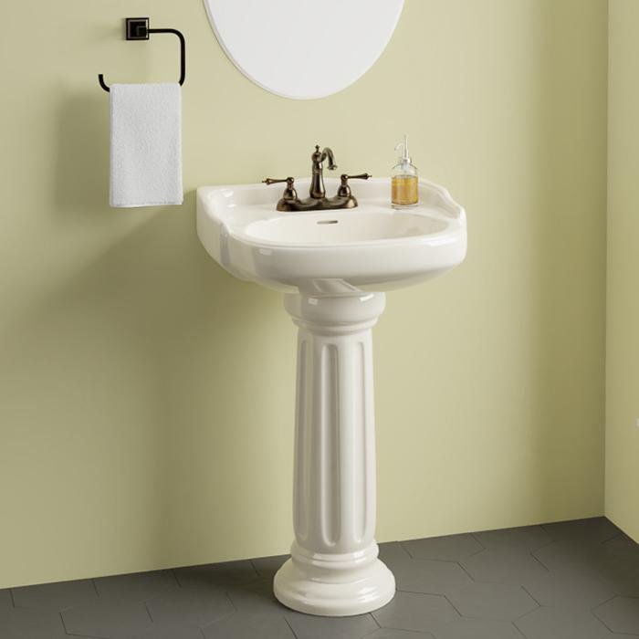 Minimal Pedestal Bathroom Sink