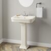 Rectangular Pedestal Bathroom Sink