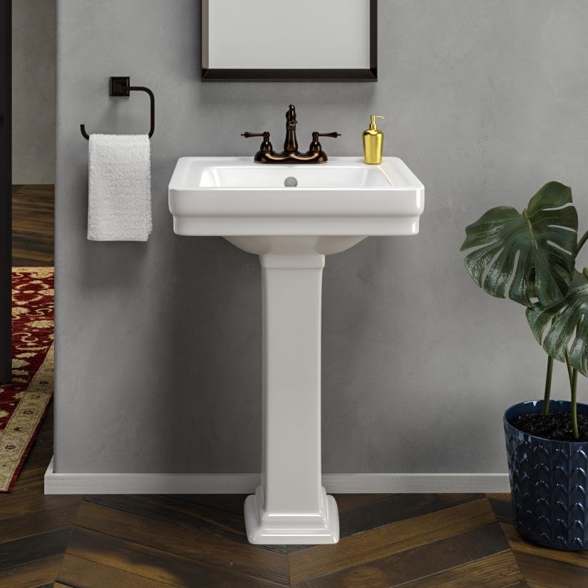 Classic Bathroom Pedestal Sink